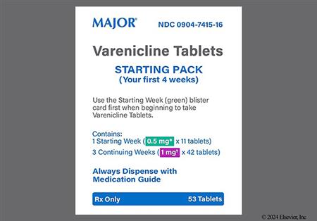 Varenicline Starting Month Box package photo