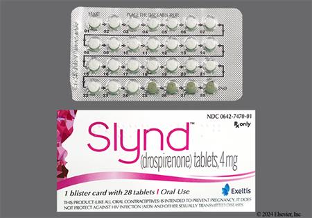 Slynd 28-Day 4mg Tablet package photo