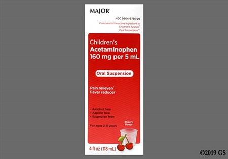 Children's Acetaminophen 160mg/5mL Suspension (Cherry)
