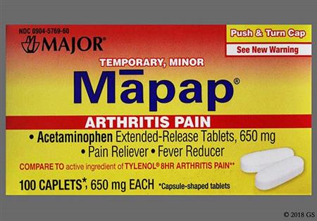 Mapap Arthritis Pain 650mg Extended-Release Caplet