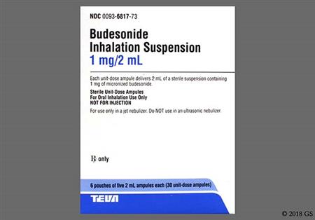 Budesonide 1mg/2mL Suspension for Inhalation package photo