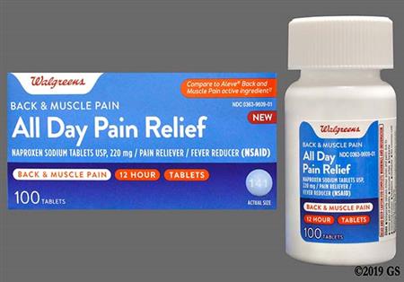 Walgreens All Day Pain Relief 220mg Tablet package photo