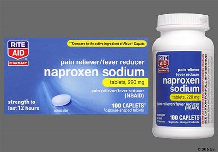 RITE AID All Day Pain Relief 220mg Caplet package photo