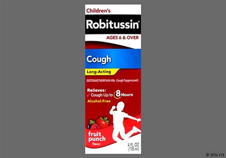 Robitussin Children's Cough Long-Acting Liquid (Fruit Punch) package photo