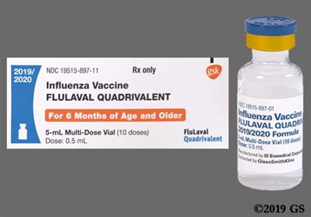 Flulaval Quadrivalent 2019-2020 Suspension for Injection package photo
