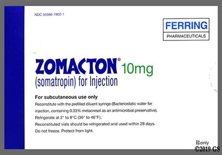ZOMACTON 10mg Powder for Injection package photo