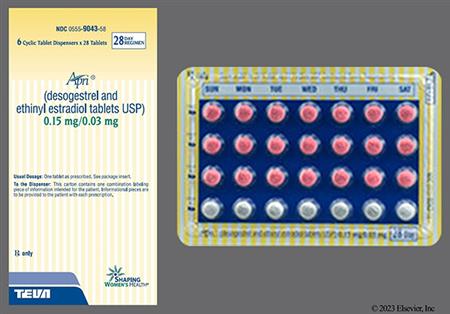 Apri 28-Day 0.03mg-0.15mg Tablet package photo