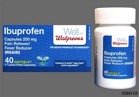 Walgreens Ibuprofen 200mg Softgel package photo