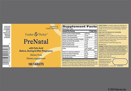 Foster & Thrive Prenatal with Folic Acid Tablet package photo