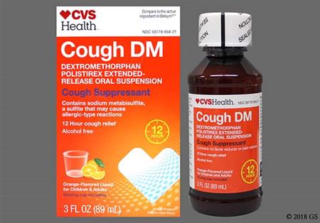 CVS Cough DM 12 Hour 30mg/5ml Extended-Release Suspension (Orange) package photo