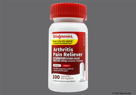 Walgreens 8 Hour Arthritis Pain Reliever 650mg Extended-Release Caplet package photo