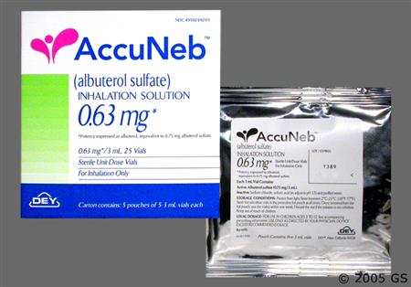 Accuneb 0.63mg/3ml Solution for Inhalation package photo