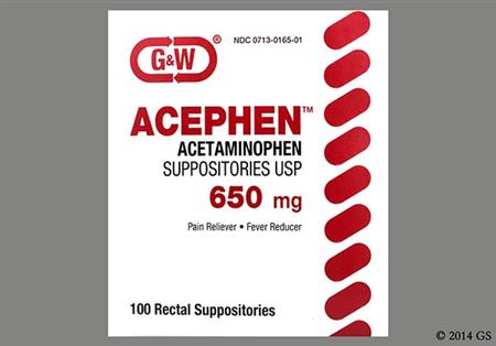 Acephen 650mg Rectal Suppository