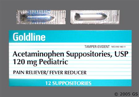 Acetaminophen 120mg Rectal Suppository