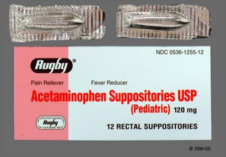 Acetaminophen 120mg Rectal Suppository