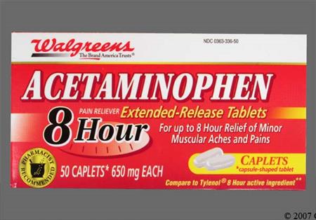 Walgreens Acetaminophen 8 Hour 650mg Extended-Release Caplet