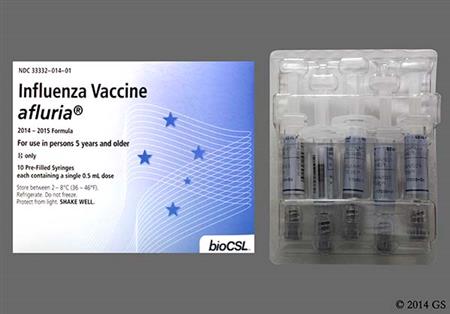 Afluria 2014-2015 Preservative-Free Formula Suspension for Injection package photo