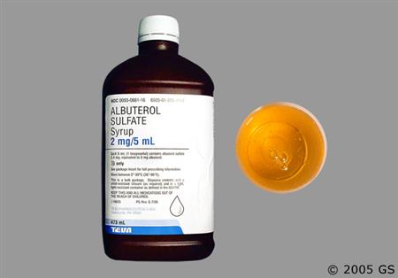 Albuterol Sulfate 2mg/5ml Syrup package photo