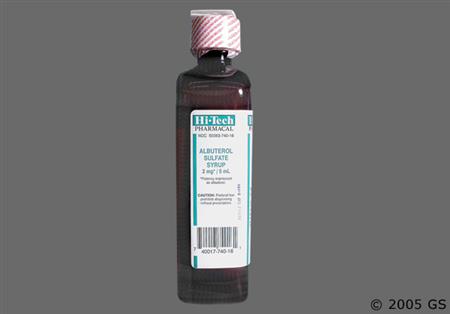 Albuterol Sulfate 2mg/5ml Syrup package photo