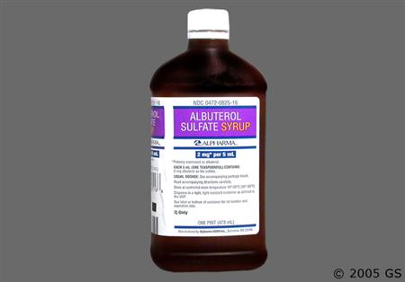 Albuterol Sulfate 2mg/5ml Syrup package photo