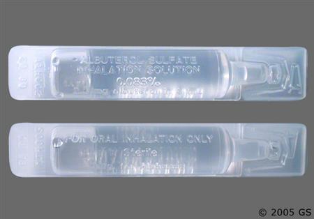 Albuterol Sulfate 0.083% Solution for Inhalation package photo