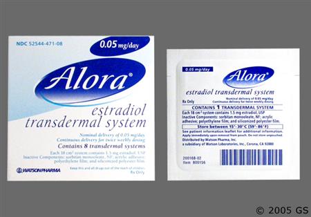 Alora 0.05mg/24hr Transdermal System package photo