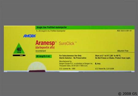 Aranesp 40mcg/0.4ml Solution for Injection package photo