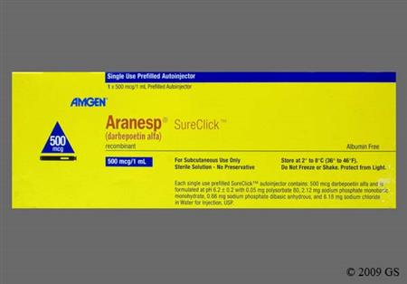 Aranesp 500mcg/ml Solution for Injection package photo