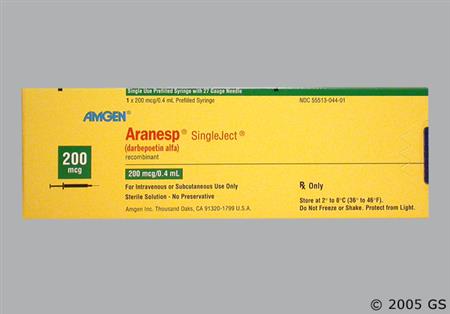 Aranesp (Albumin) 200mcg/0.4mL Solution for Injection package photo