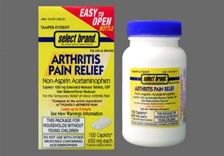 Select Brand Arthritis Pain Relief Extended-Release Caplet package photo