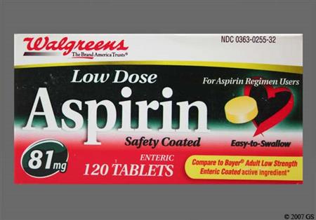 Walgreens Aspirin 81mg Enteric Coated Tablet package photo