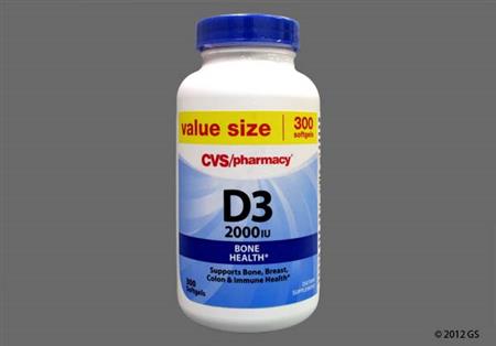 CVS Vitamin D3 2000units Softgel package photo
