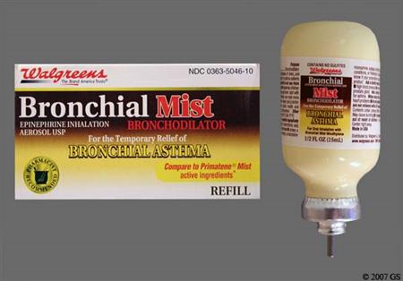 Walgreens Bronchial Mist 0.22mg/actuation Inhalation Aerosol (Refill) package photo