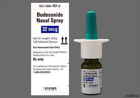 Budesonide 32mcg/actuation Nasal Spray package photo