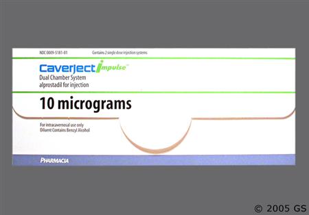 Caverject Impulse 10mcg Dual Chamber Injection System package photo