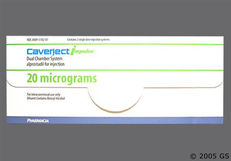 Caverject Impulse 20mcg Dual Chamber Injection System package photo