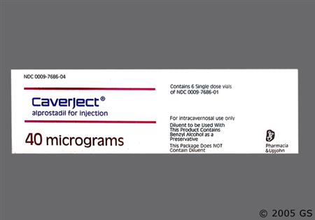 Caverject 40mcg Powder for Injection package photo