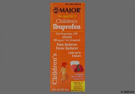 Children's Ibuprofen 100mg/5mL Suspension (Berry) package photo
