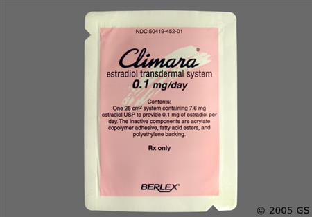 Climara 0.1mg/24hr Transdermal System package photo
