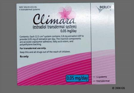 Climara 0.025mg/24hr Transdermal System package photo