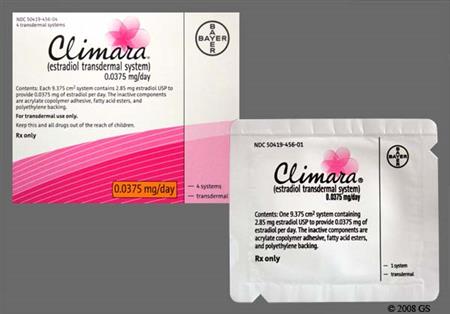 Climara 0.0375mg/24hr Transdermal Patch System package photo