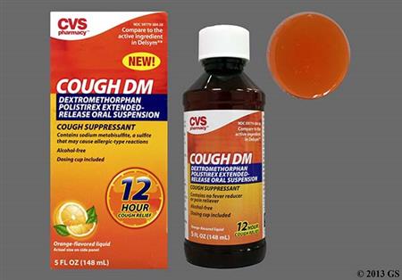 CVS Cough DM 12 Hour 30mg/5ml Extended-Release Suspension (Orange) package photo