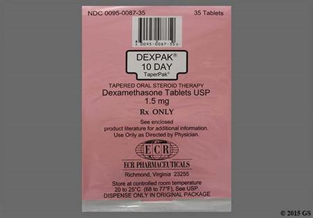 DexPak 10-day TaperPak 1.5mg Tablet package photo