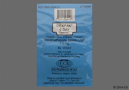DexPak 6-day TaperPak 1.5mg Tablet package photo