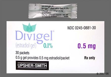 Divigel 0.1% Transdermal Gel (0.5mg/day) package photo