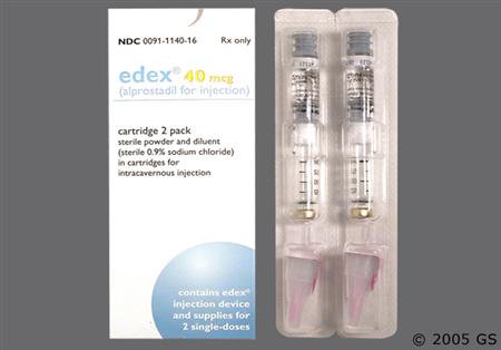 edex Cartridge Starter Pack 40mcg Powder for Injection package photo