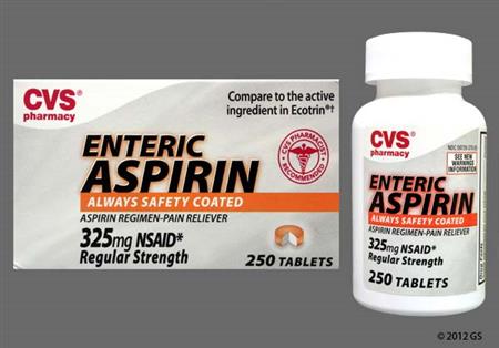 CVS Enteric Aspirin 325mg Tablet package photo
