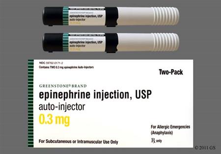 Epinephrine 0.3mg/0.3mL Auto-Injector Solution For Injection package photo