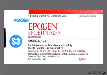 Epogen 3,000unit/mL Solution for Injection package photo