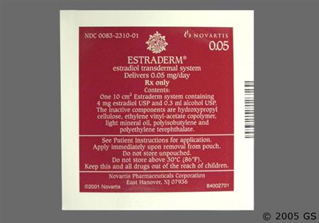 Estraderm 0.05mg/24hr Transdermal System package photo